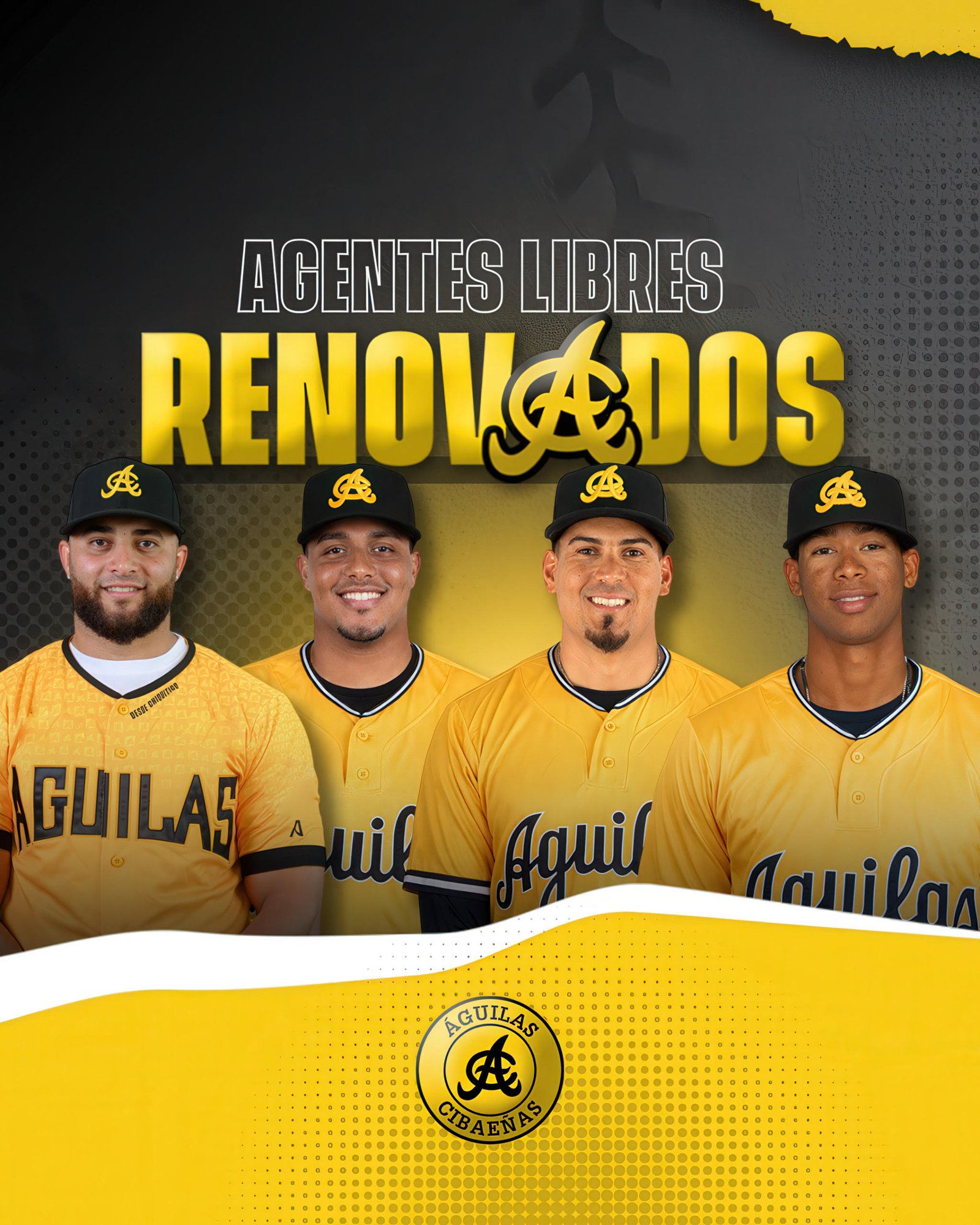 Águilas renueva contrato Reyes, Fernández, Mejía y González imagen