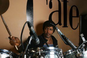 Sly Dunbar performs at the Jazz Cafe on June 23, 2005 in London.