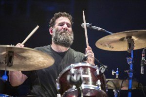 Tim Very of Manchester Orchestra performs on stage at North Island Credit Union Amphitheatre on July 19, 2025 in Chula Vista, Calif.