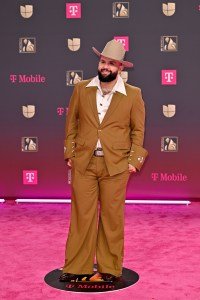 MIAMI, FLORIDA - FEBRUARY 19: Carin León attends Univision's 38th Premio Lo Nuestro at Kaseya Center on February 19, 2026 in Miami, Florida. (Photo by Ivan Apfel/Getty Images)