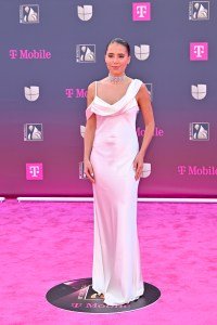 MIAMI, FLORIDA - FEBRUARY 19: Majo Aguilar attends Univision's 38th Premio Lo Nuestro at Kaseya Center on February 19, 2026 in Miami, Florida. (Photo by Ivan Apfel/Getty Images)