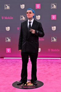 MIAMI, FLORIDA - FEBRUARY 19: Blessd attends Univision's 38th Premio Lo Nuestro at Kaseya Center on February 19, 2026 in Miami, Florida. (Photo by Ivan Apfel/Getty Images)