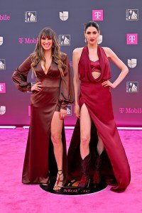 MIAMI, FLORIDA - FEBRUARY 19: (L-R) Hanna Nicole Pérez and Ashley Grace Pérez attend Univision's 38th Premio Lo Nuestro at Kaseya Center on February 19, 2026 in Miami, Florida. (Photo by Ivan Apfel/Getty Images)