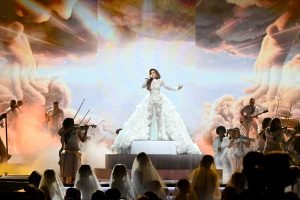 MIAMI, FLORIDA - FEBRUARY 19: Gloria Trevi performs during Univision's 38th Premio Lo Nuestro at Kaseya Center on February 19, 2026 in Miami, Florida. (Photo by Jason Koerner/Getty Images)
