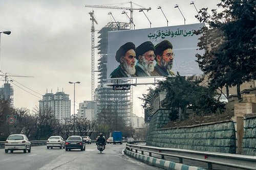 In photos: Billboards in Iran display photos of new supreme leader