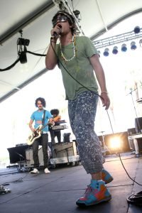 INDIO, CA - APRIL 25: Singer Juan Carlos "Mussgo" from the band Porter performs during day 1 of the Coachella Valley Music And Arts Festival held at the Empire Polo Field on April 25, 2008 in Indio, California.