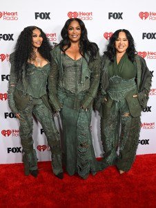 Sandra "Pepa" Denton, Deidra "Spinderella" Roper and Cheryl "Salt" James of Salt-N-Pepa at the 2026 iHeartRadio Music Awards held at Dolby Theatre on March 26, 2026 in Los Angeles, California.