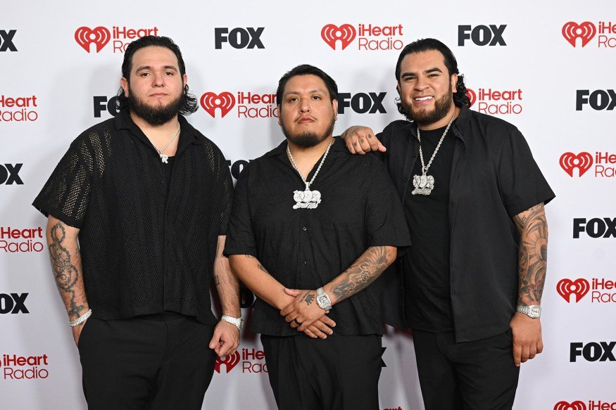 Khrystian Ramos, Samuel Jaimez and José "Pelón" García of Fuerza Regida at the 2026 iHeartRadio Music Awards held at Dolby Theatre on March 26, 2026 in Los Angeles, California.