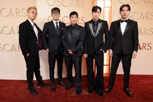 Danny Chung, Neckwav, Andrew Choi, Kevin Woo and SamUIL Lee at the 98th Annual Oscars held at Dolby Theatre on March 15, 2026 in Hollywood, California.