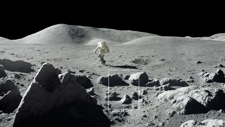 Una foto de la misión Apolo 17 de 1972.