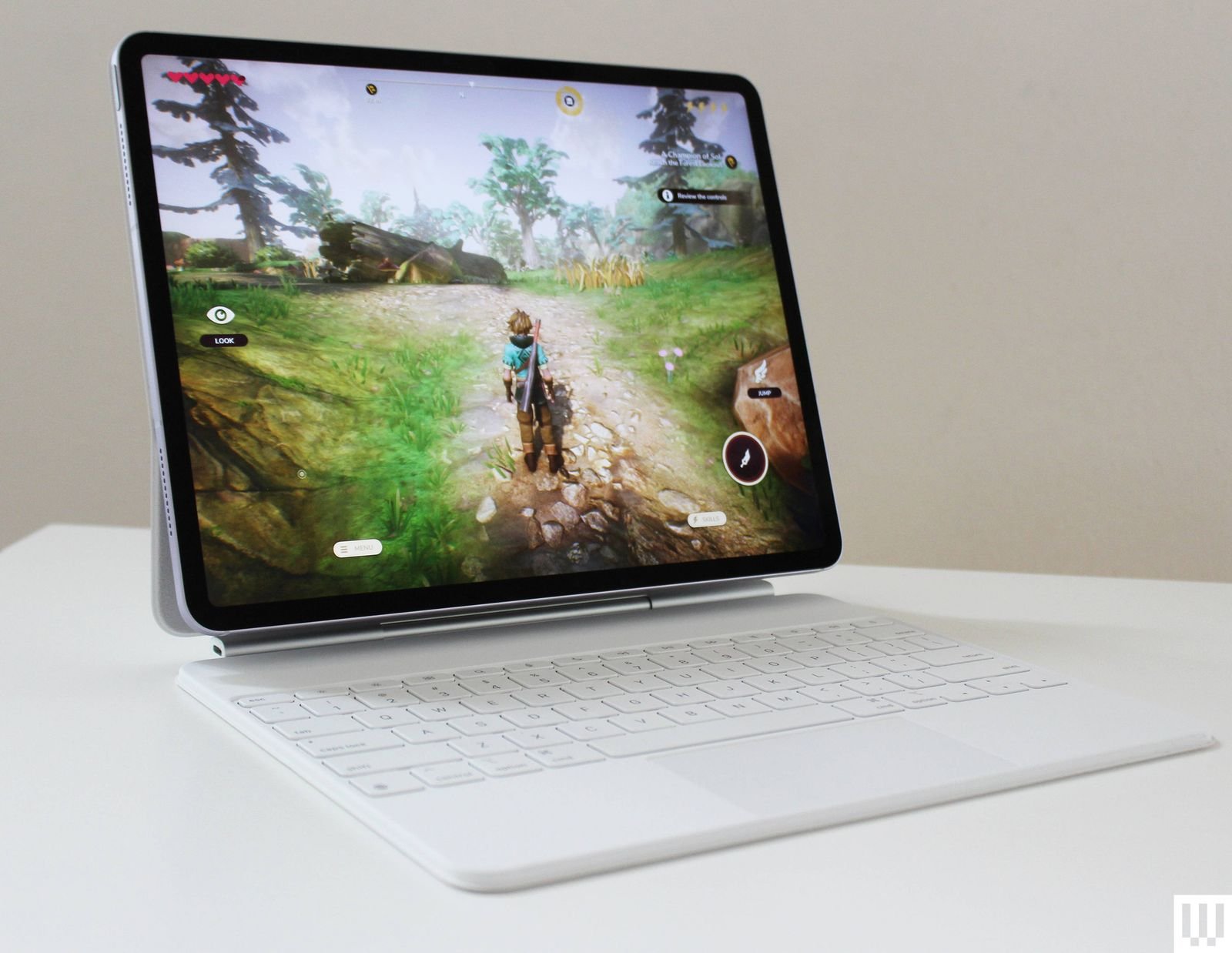 iPad Air con Magic Keyboard.