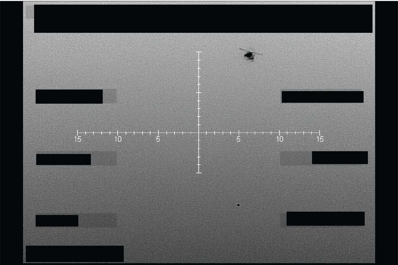 Fotografía del FBI B7 imagen fija infrarroja de un objeto no identificado captada desde un helicóptero sobre el oeste...