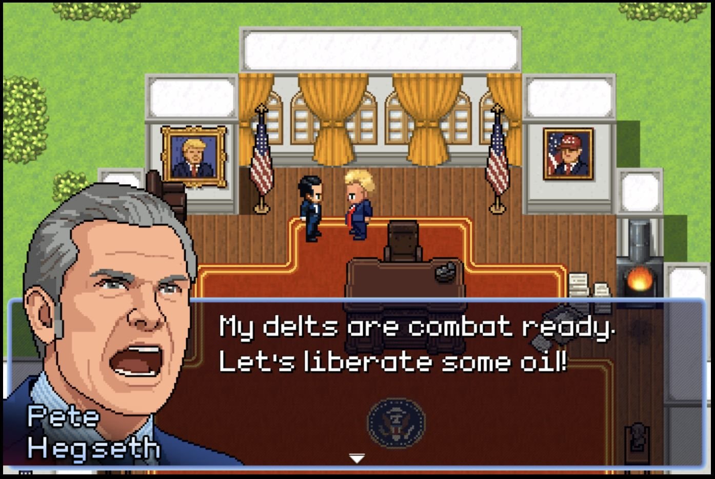 El Secretario de Defensa Pete Hegseth aparece en Operation Epic Furious Strait To Hell.