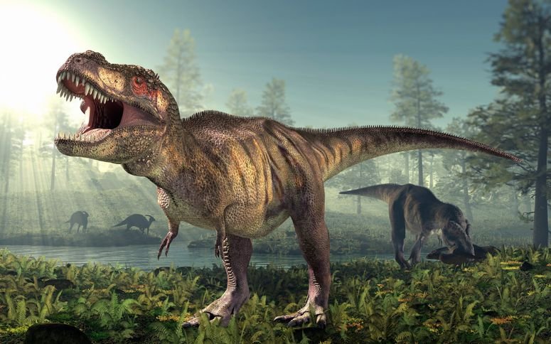 El T. rex y sus extremidades delanteras tan cortas.
