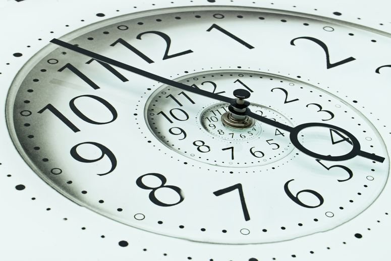 Tiempo en un reloj