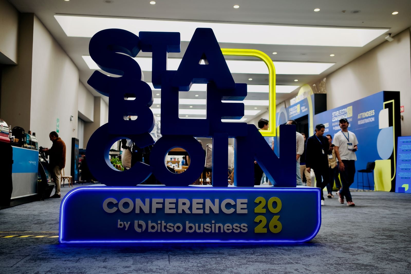 Logo de la Stablecoin Conference 2026 en el WTC de la Ciudad de Mxico