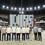 Dr. Leonardo Aguilera supervisa avances de remodelación de la Arena Banreservas Virgilio Travieso Soto