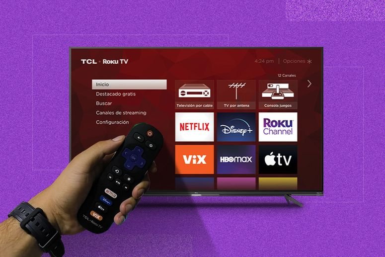 Sistema operativo Roku OS sobre una televisión TCL.