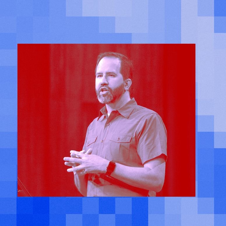 Scott Hanselman, director principal de programas de plataformas y herramientas web de Microsoft Corp., interviene durante la conferencia Microsoft Developers Build celebrada en Seattle, Washington.