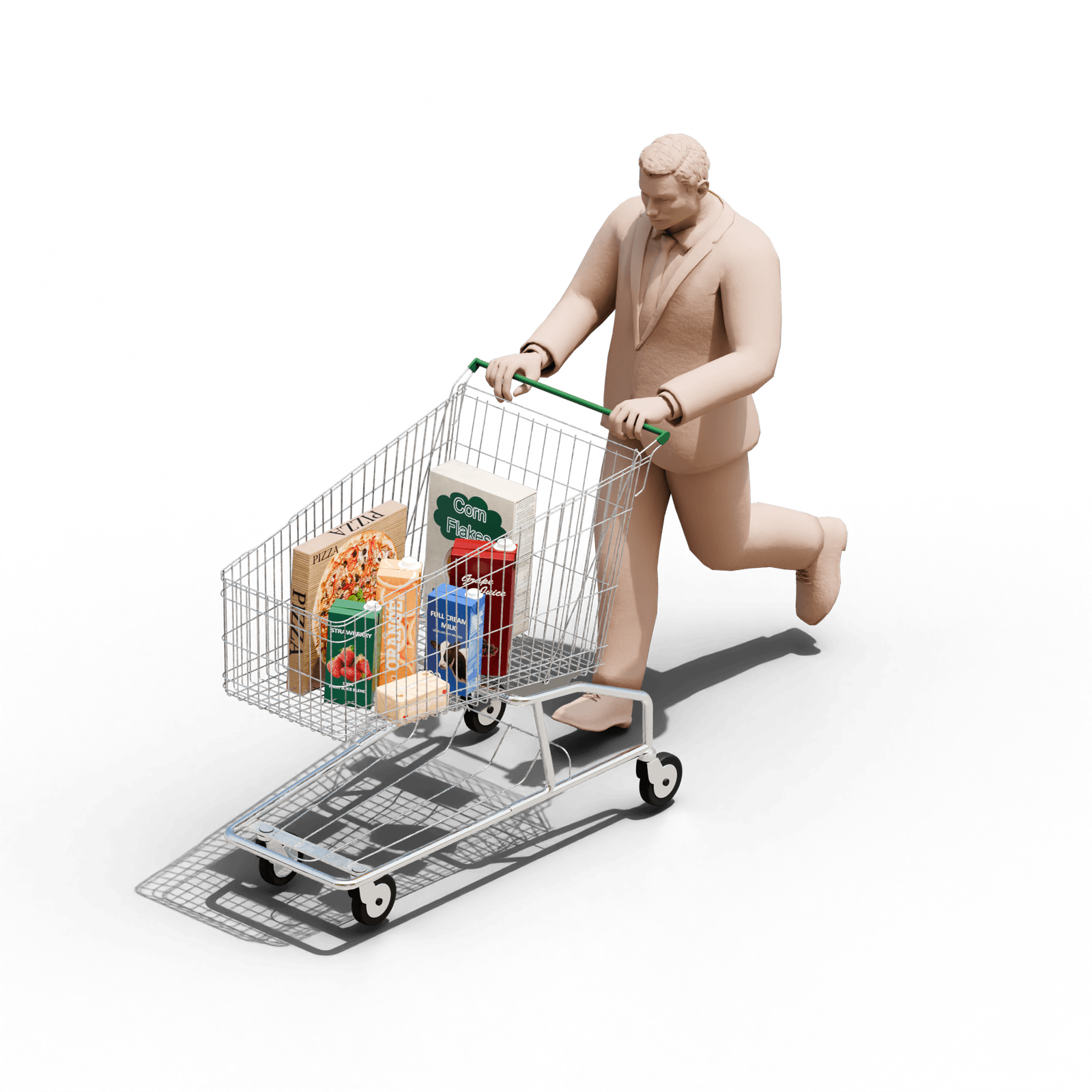 Image may contain Adult Person Shopping Cart Face and Head