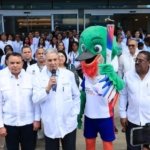 SNS recibe antorcha Juegos Centroamericanos y del Caribe