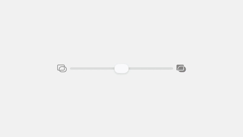 Liquid Glass tiene ahora un slider.