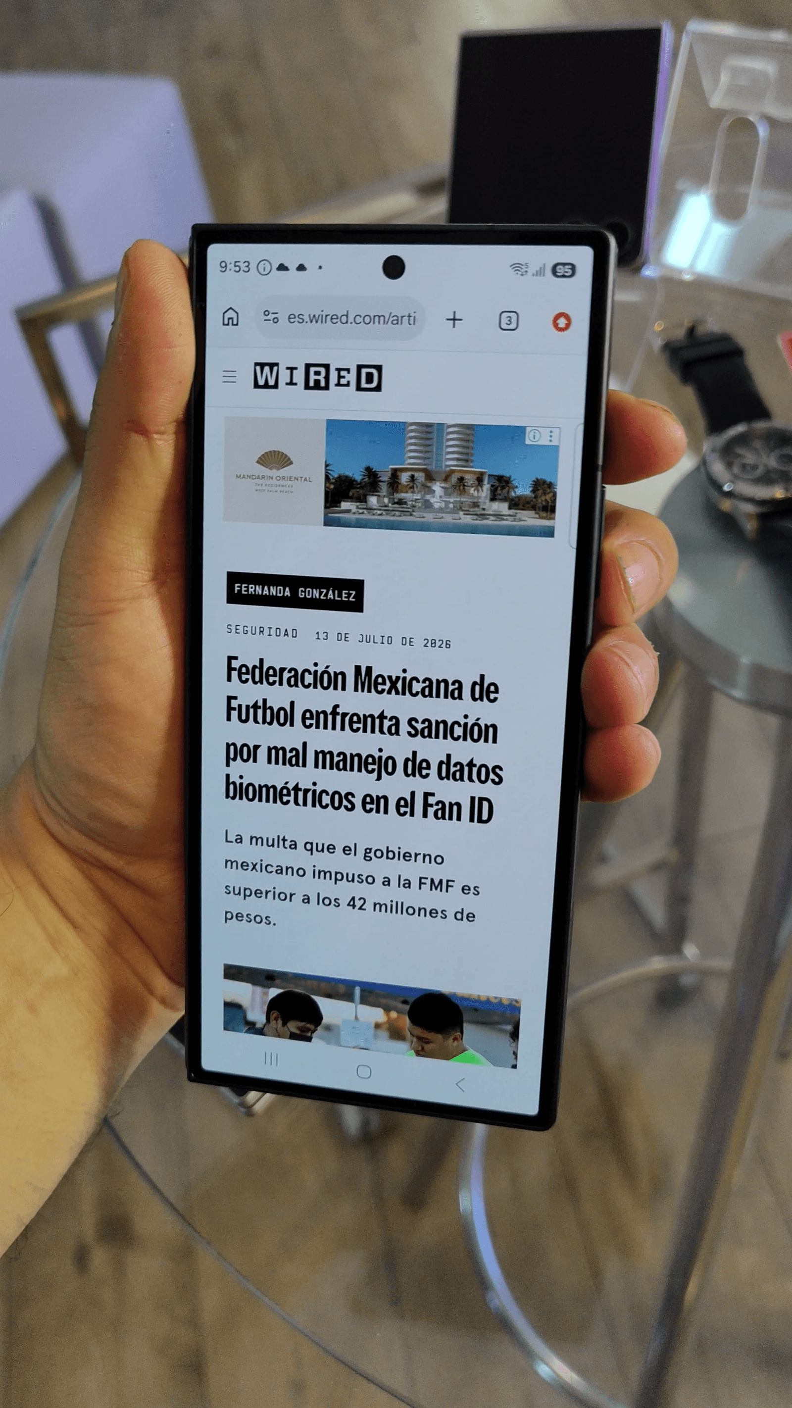 Galaxy Fold 8 Ultra pantalla.