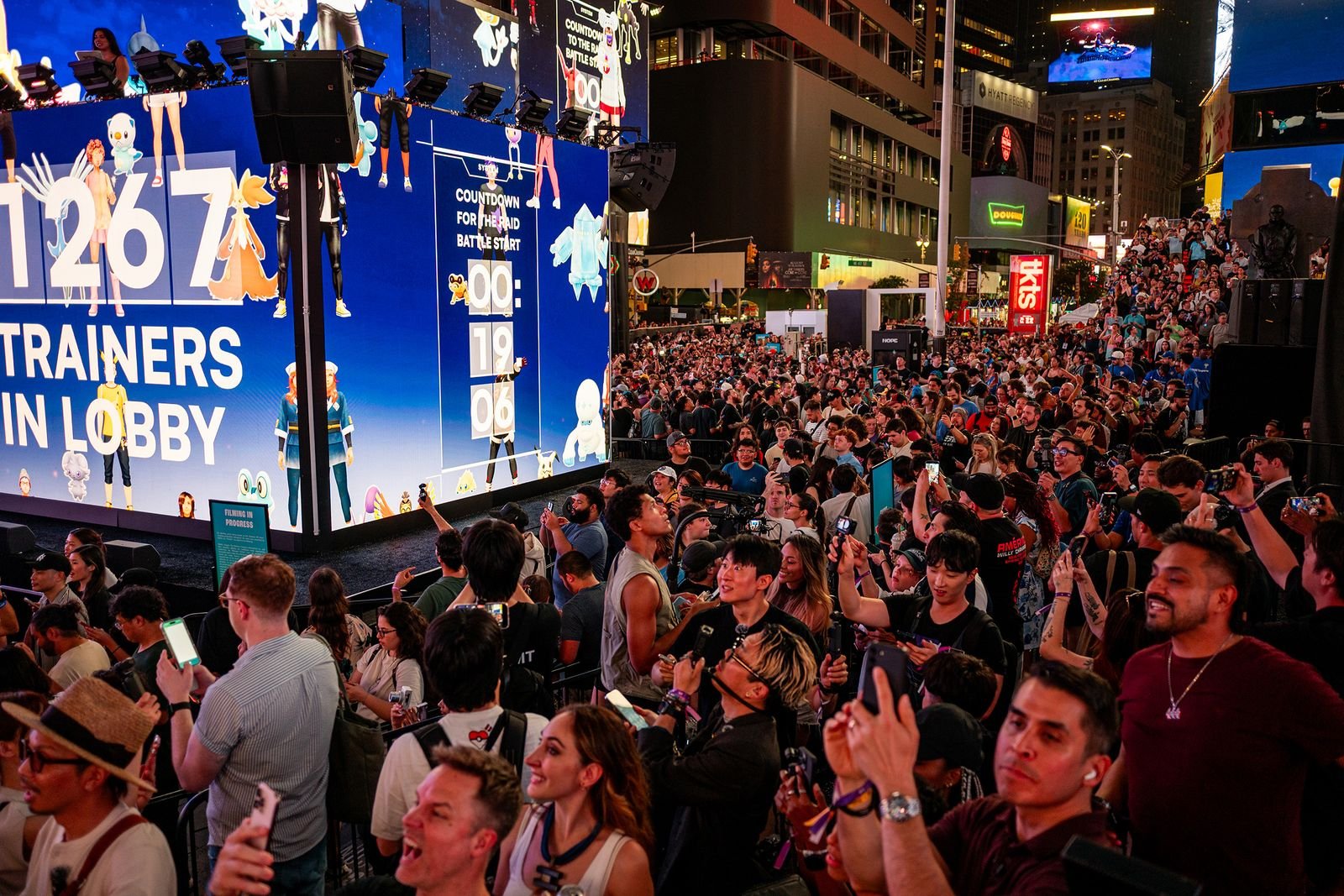 Multitud en Times Square