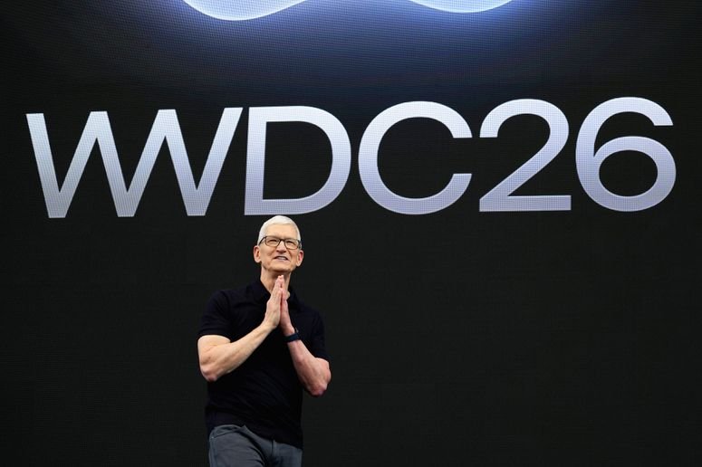 Tim Cook, director ejecutivo de Apple Inc., durante la Conferencia Mundial de Desarrolladores de Apple (WWDC) en el campus de Apple Park en Cupertino, California, EE UU, el lunes 8 de junio de 2026.