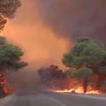 Choque de helicópteros en Grecia deja dos muertos mientras avanzan los incendios