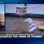 Activistas protestan en España y exigen a Sánchez el "decreto Maricarmen" por la vivienda