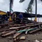 Sin tocar tierra, el huracán Polo deja destrucción en las costas de Michoacán